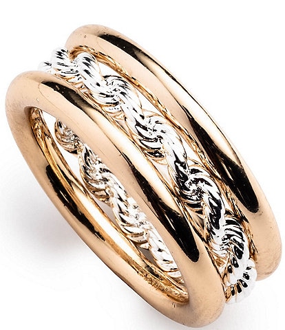 Lauren Ralph Lauren Tow Tone Stacked Ring Set