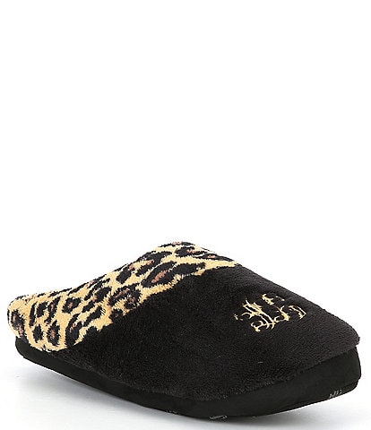 Lauren Ralph Lauren Women's Classic Leopard Slippers