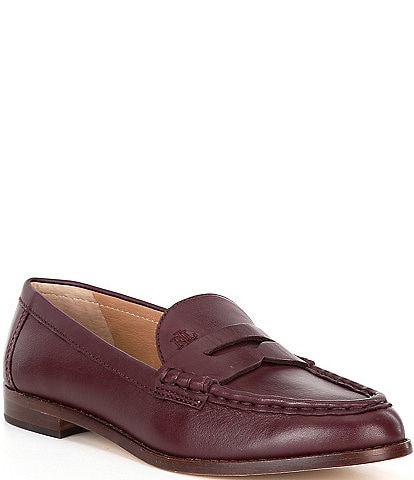 Lauren Ralph Lauren Wynnie Burnished Leather Loafers