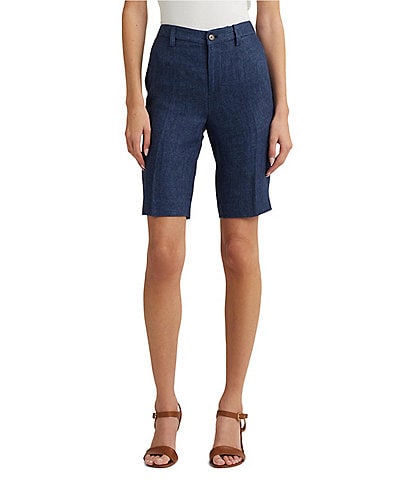 Lauren Ralph Lauren Zunsella Linen High-Rise Slim Fit Shorts