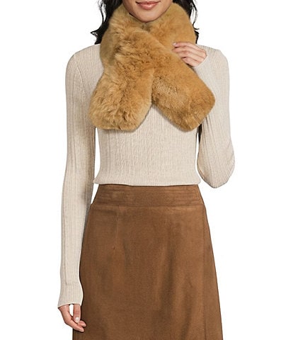 Le' AL.X Alpaca Fur Loop Scarf