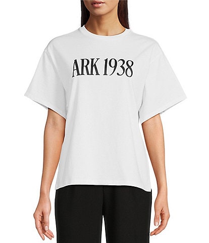 Le' AL.X Stretch Knit Crew Neck Short Sleeve ARK 1938 Graphic Tee