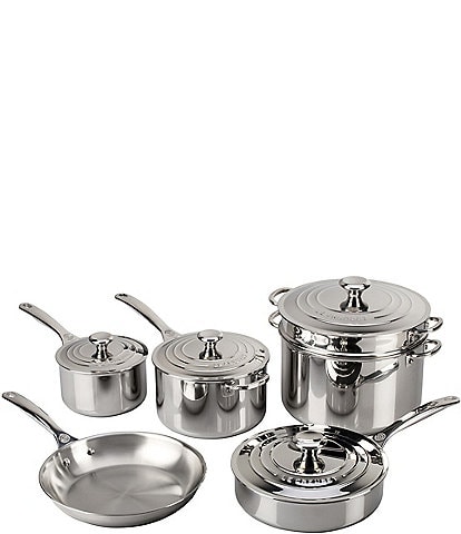 Le Creuset Stainless Steel 12-Piece Quick Kitchen Cookware Set