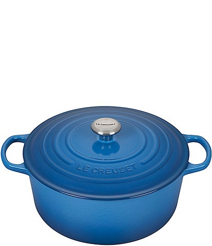 Le Creuset 9-Quart Signature Round Dutch Oven with Stainless Steel Handle