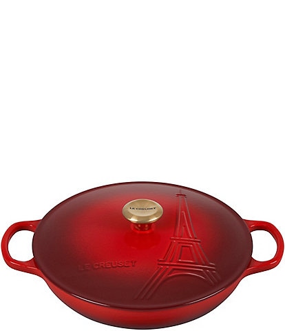 Le Creuset Eiffel Tower Collection Signature Braiser with Gold Knobs