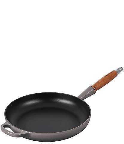 Le Creuset Enameled Cast Iron Alpine Wood Handle Fry Pan, 10.25"