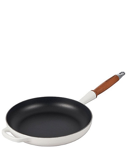Le Creuset Enameled Cast Iron Alpine Wood Handle Fry Pan, 10.25"