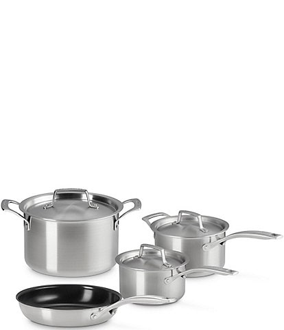 Le Creuset Essential Stainless Steel 7-Piece Cookware Set