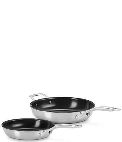 Le Creuset Essential Stainless Steel Non-stick 2-Piece Frying Pan Set