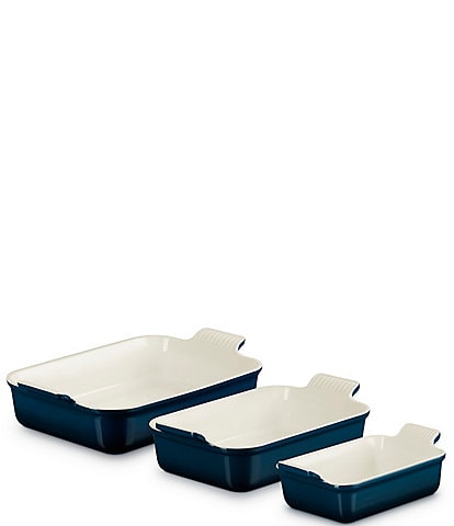 Le Creuset Heritage 3-Piece Rectangular Baking Dish Set