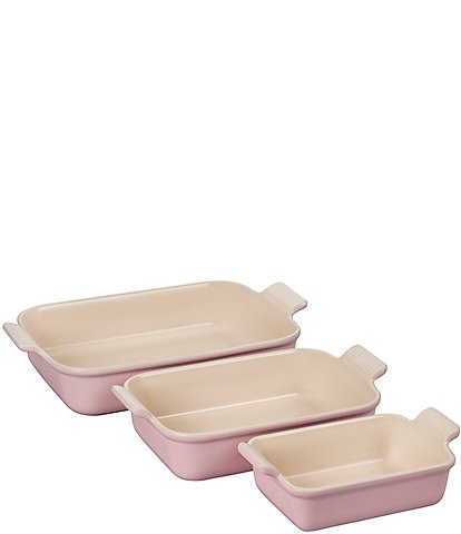 Le Creuset Heritage 3-Piece Rectangular Baking Dish Set