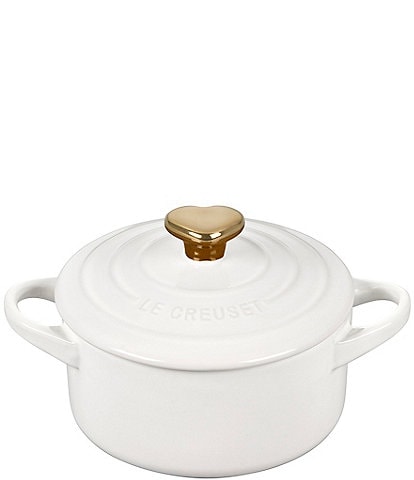 Le Creuset Mini L'Amour Collection Mini Round Cocotte With Gold Heart Knob