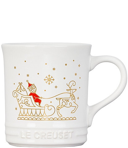 Le Creuset Noel Collection Santa's Sleigh Coffee Mug