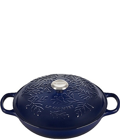 Le Creuset Olive Branch Collection Signature Braiser with Stainless Steel Knob