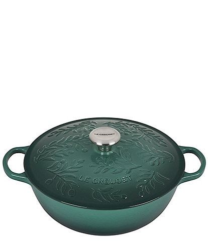 Le Creuset Olive Branch Collection Signature Soup Pot with Stainless Steel Knob