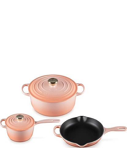 Le Creuset Signature Cast-Iron 5-Piece Cookware Set with Stainless Steel Knob