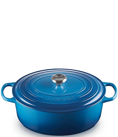 Le Creuset Signature Cast Iron Oval Oven Dutch Oven with Stainless Steel knob