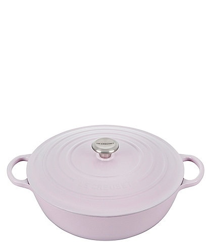 Le Creuset Shallot Signature Enameled Cast Iron Chef's Oven with Stainless Steel Knob