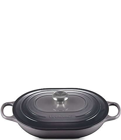 Le Creuset Signature Enameled Cast Iron Oblong Dutch Oven with Lid, 3.75-qt