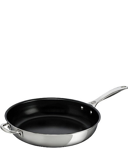 Le Creuset Stainless Steel Non-stick 12.5#double; Fry Pan with Helper Handle