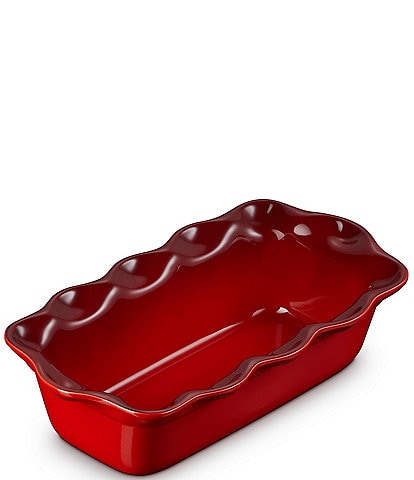 Le Creuset Stoneware Heritage Fluted Loaf Pan, 9 in
