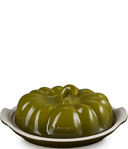 Le Creuset Stoneware Pumpkin Butter Dish, 8.3"