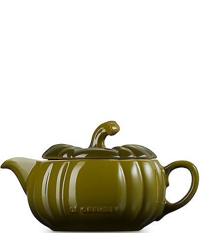 Le Creuset Stoneware Pumpkin Gravy Boat with Lid, 14 oz.