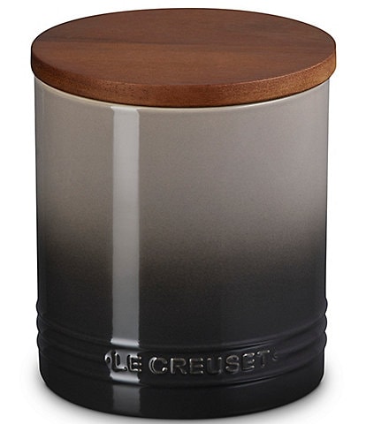 Le Creuset Stoneware Signature Canister with Wood Lid - 1.2 quart