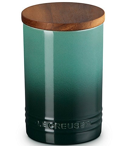 Le Creuset Stoneware Signature Canister with Wood Lid - 26 oz.