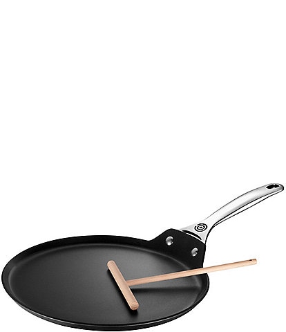 Le Creuset Toughened Nonstick Pro 11#double; Crepe Pan with Rateau