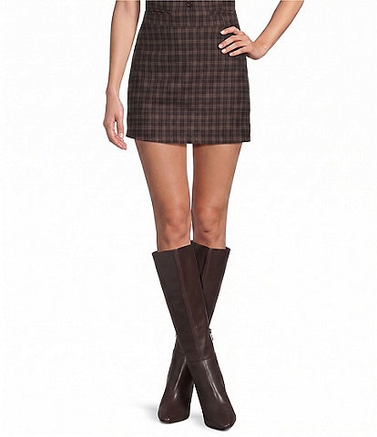 Le Lis Coordinating Plaid Mini Skirt