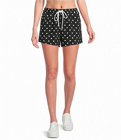 Le Lis Polka Dot Drawstring Shorts