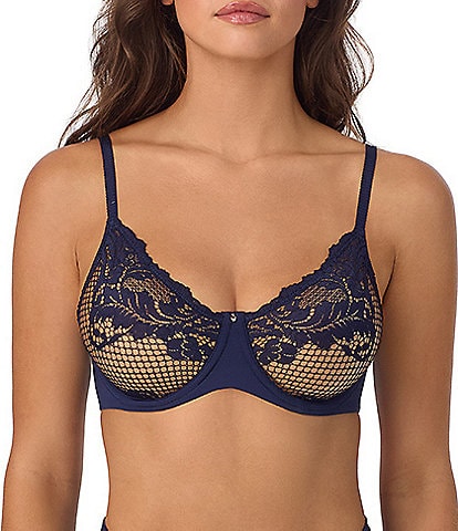 Le Mystere Lace Allure Unlined Scoop Neck Adjustable Bra