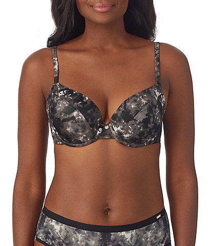 Le Mystere Safari Plunge Full-Busted Contour Underwire Square Back Marble Print T-Shirt Bra