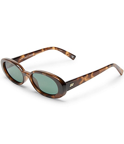 Le Specs Unisex Outta Love 51mm Tortoise Oval Sunglasses