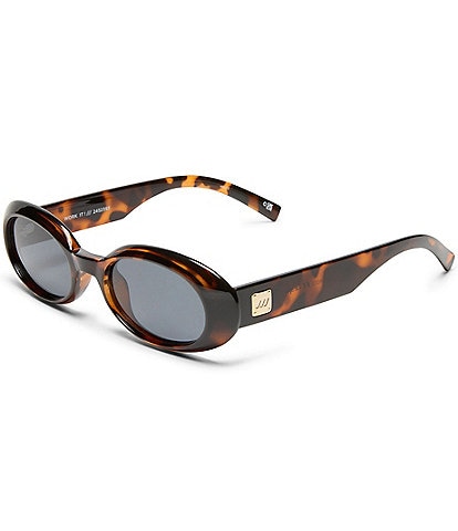 Le Specs Unisex Work It! 53mm Tortoise Oval Sunglasses