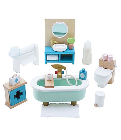 Le Toy Van Daisylane Bathroom Furniture Set for Dollhouse