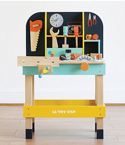 Le Toy Van Alex's Work Bench & 12 Accessories Set