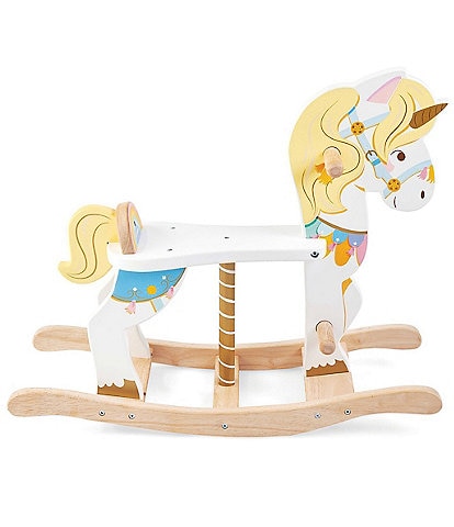 Le Toy Van Petilou Wooden Rocking Unicorn Carousel