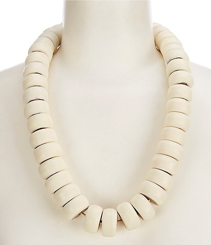 Le'AL.X Ceramic Round Bead Adjustable Cord Necklace