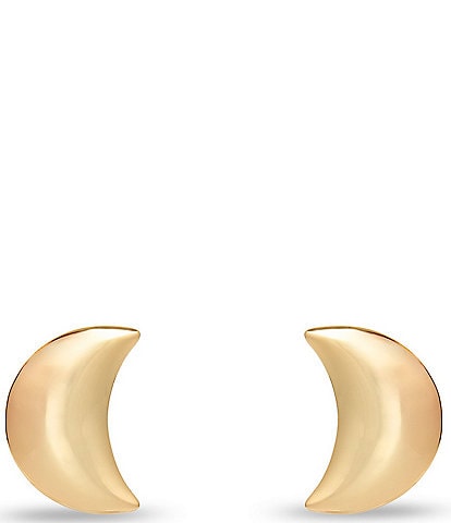 Lele Sadoughi Crescent Button Stud Earrings