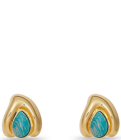 Lele Sadoughi Laurel Button Stud Earrings