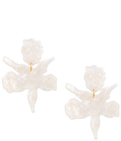 Lele Sadoughi Small Paper Lily Statement Drop Earrings