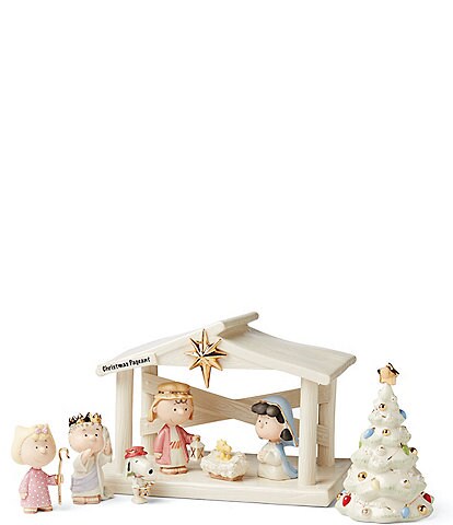 Lenox Peanuts Collectibles Charlie Brown 7-Piece Christmas Pageant