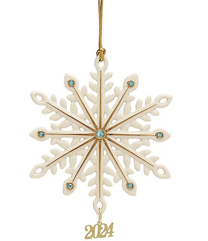 Lenox 2024 Annual Gemmed Snowflake Ornament