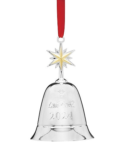 Lenox 2024 Musical Bell Silent Night Metal Ornament 48th in the Series