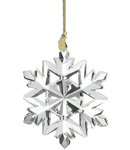 Lenox 2024 Optic Holiday Snowflake Glass Ornament