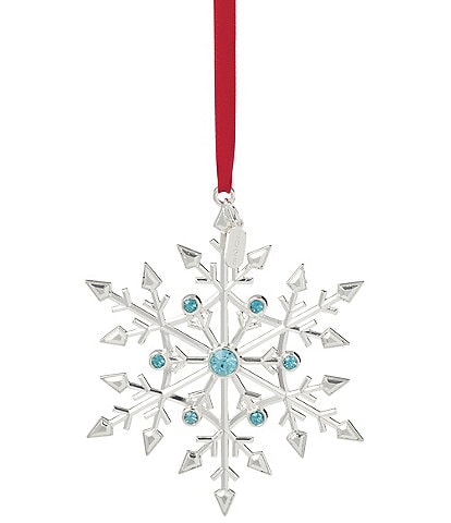 Lenox 2026 Annual Snow Majesty Silverplate Ornament
