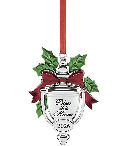Lenox 2026 Bless This Home Silverplate Ornament