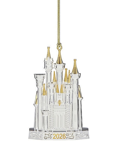 Lenox 2026 Cinderella Castle Silverplate Ornament